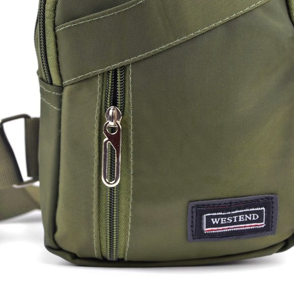 Olive Green Crossbody Sling Bag Backpack - Picture 4 of 8